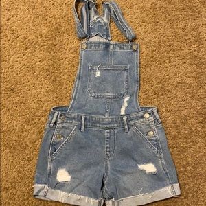 Hollister distressed bibs